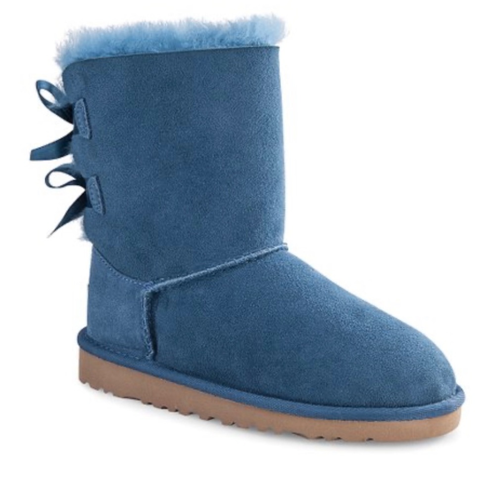 UGG Teal Suede Bailey Bow Uggs